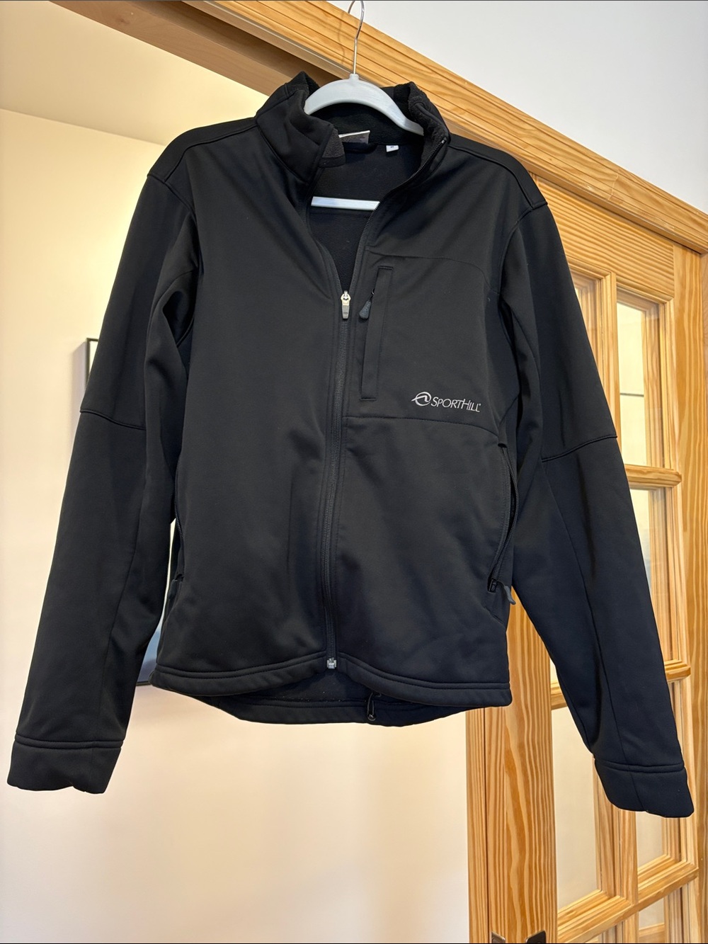 SportHill Men’s Black Performance Softshell Jacket